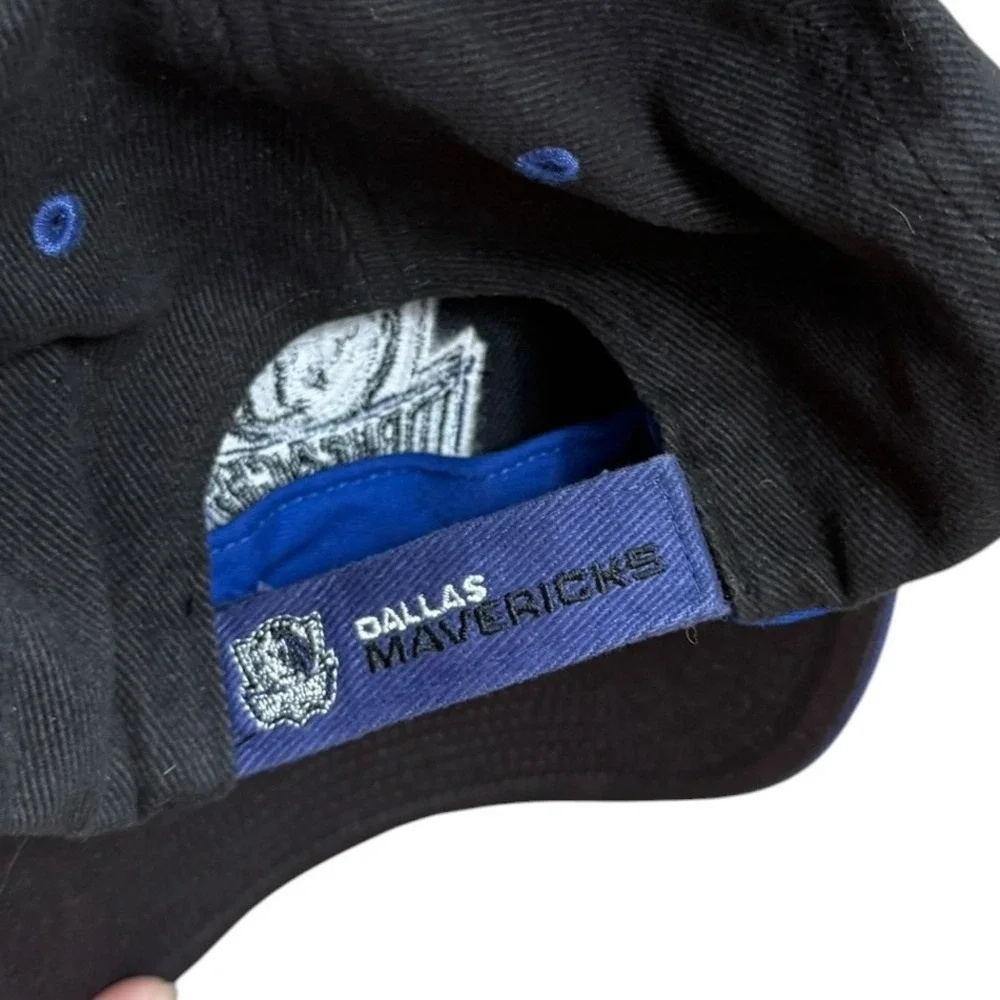 Dallas Mavericks NBA Hat Black Blue Snapback Adjustable Cap‎ Twins Enterprise